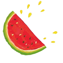 自由吃瓜头像插画,插画中的生活哲学