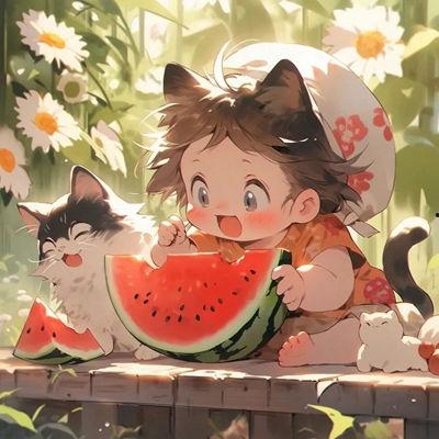 动漫吃瓜女孩头像,揭秘二次元世界的趣味瞬间