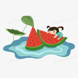 简单画吃瓜的人,品味人间烟火